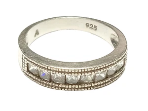 Anello in argento sterling con pietre - misura 7 - .925 - Foto 1 di 3