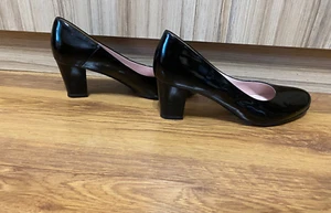 GUCCI BLACK PATENT LEATHER PUMPS-37 - Picture 1 of 7
