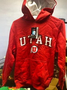 Show Your Utes Spirit! University of Utah Red Hoodie, Size Small, Embroidered - Picture 1 of 17