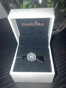Genuine pandora Silver openwork Bracelet Hearts charm - Picture 1 of 3