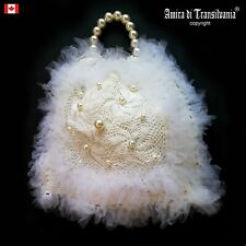 woman bag original accessories shoulder strap hand handle macrame pearl satchel