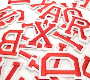 Colourful Letters Alphabet Colour Letter Patch Patches Clothes Iron on Sew on - Picture 1 of 9