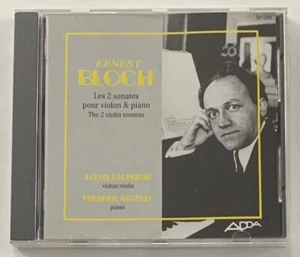 ERNEST BLOCH The Two Sonatas for Violin & Piano GALPERINE AGUESSY ADDA #CD910 - Picture 1 of 3