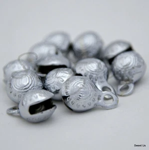 12 Pc campanas cromadas, pomo de la puerta, trabajo artesanal Aniversario Fiesta de ganado Favor - Imagen 1 de 4