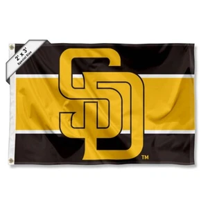 San Diego Padres 2x3 Foot Grommet Flag - Picture 1 of 5