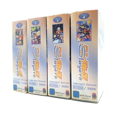 Slayers Anime Volume 1-4 VHS Limitierte Edition Doppel Boxen Episode 1-26 - Bild 1 von 4
