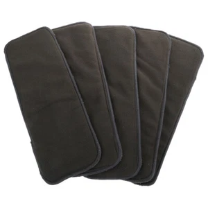 5pcs High Absorbing Washable Liners Charcoal Reusable Diaper Liners - Picture 1 of 12