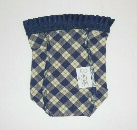 Longaberger Blue Ribbon Plaid BLUE RIBBON PRIDE 2003 Bank Basket Liner New Cover