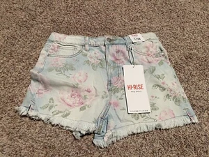 Hi-Rise Floral Denim Shorts size 7/28 - Picture 1 of 2