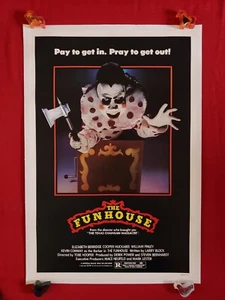 THE FUNHOUSE * 1981 ORIGINAL MOVIE POSTER 1SH RARE U.S. CLOWN VERSION HALLOWEEN - Picture 1 of 9