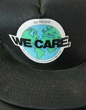 We Care We Recycle Global Campaign Vintage 90s Snapback Retro Hat Cap