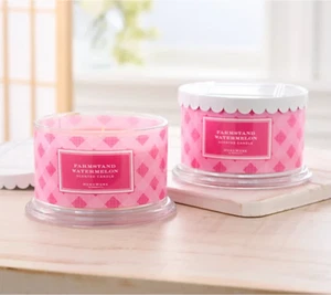 HomeWorx by Slatkin & Co. 2er Set Bauernstand Wassermelone 18 Unzen Kerzen NEU Neu im Karton - Bild 1 von 1