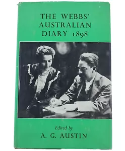 Vtg The Webbs Australian Diary 1898 by A.G Austin 1965 H/Cov DJ UK 1st Ed Vgood - Foto 1 di 7