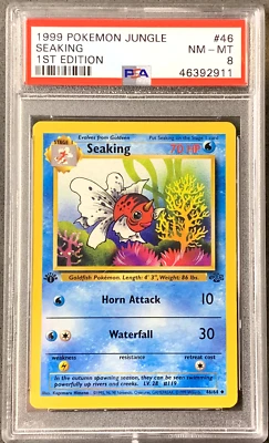 Pokémon Card 1st Edition Seaking PSA 8 NM-Mint, Jungle Set #46, WOTC 1999 (1) - Image 1 of 4