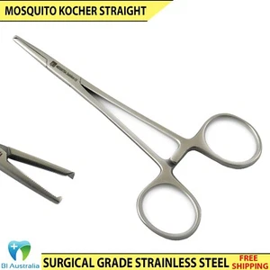Halstead Kocher Mosquito Straight 12.5cm Hemostat Artery Locking Forceps Tools - Imagen 1 de 3