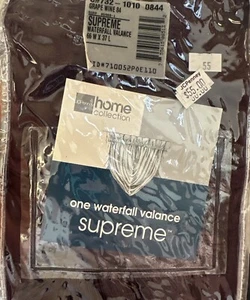 Jcpenny Home Collection One Waterfall Valance Supreme 66x37 vino d'uva nuovo con scatola - Foto 1 di 5