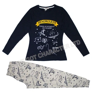Conjunto de pijama de mujer Harry Potter | Hogwarts | Ropa de dormir de algodón mágico Reino Unido 8 - 24 - Imagen 1 de 5