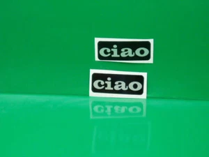 PIAGGIO CIAO COPPIA ADESIVI NERO 7,2 CM - Picture 1 of 1