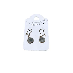 Network Jasper Dangle Drop Earrings Handmade Women Christmas Gift Idea - Picture 1 of 4