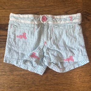 Lilly Pulitzer Girls Seersucker Shorts Size 2 - Picture 1 of 3