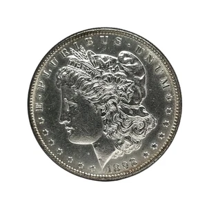 1898 MORGAN DOLLAR CH BU–UNC DETAILS $1 SILVER COIN - Picture 1 of 4