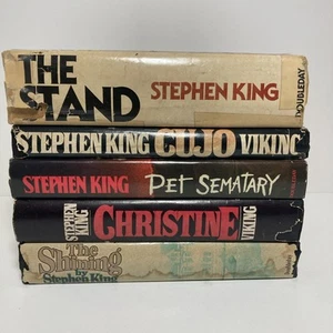 Stephen King - Matching HC Book Club Eds - Stand, Shining, Christine, Cujo, Pet - Picture 1 of 24
