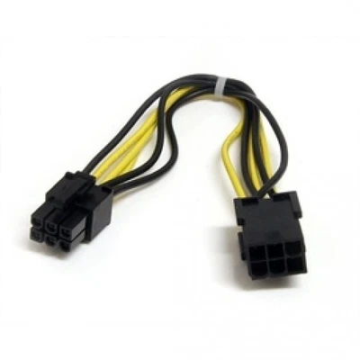 20 cm 6 pin PCI Express Power Extension Cable - Startech pciepowext - Image 1 of 2