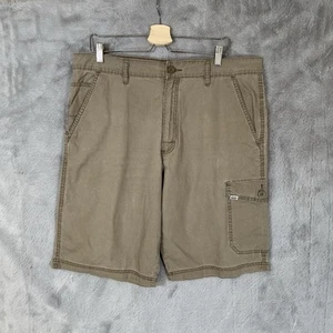 Pantalones Cortos Vans Cargo Para Hombre Cintura 36 Caqui Algodón Lona Combate Verano Patinaje Pantalón - Imagen 1 de 7