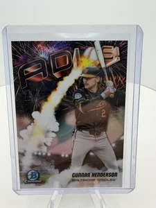 2025 Bowman Chrome Gunnar Henderson Adios Orioles - Picture 1 of 2