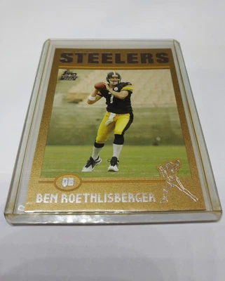 Ben Roethlisberger 2004 Topps Gold RC # 83/499 Steelers Foto 1 de 3