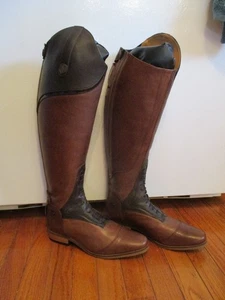 NEW 9 regular XWIDE Mountain Horse Sovereign Brown Field Boots with original bag - Picture 1 of 11
