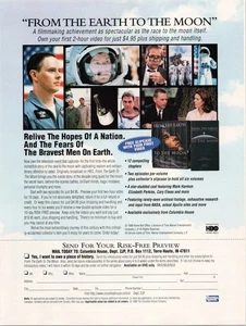 Columbia House From The Earth To The Moon Print Ad 1998 HBO Home Video - Picture 1 of 1