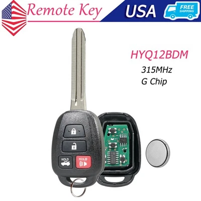 Mando a distancia para Toyota Camry 4B 2012 2013 2014 89070-06420 HYQ12BDM G Chip Foto 1 de 4