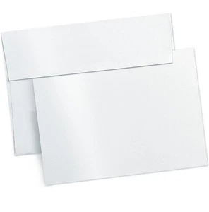 Goefun Blank Cards & Envelopes 5 x 7, White Shimmer NIB FREE SHIPPING! - Picture 1 of 4
