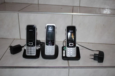3 Telefone DECT Gigaset A415 Gigaset Mobilteil S4 ladeschale Unify S5 ✅ ✅ - Bild 1 von 4