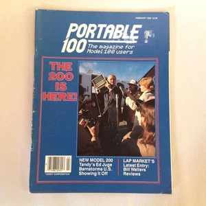 Revista portátil de computación portátil Tandy de febrero de 1985 de colección ¡Los 200 están aquí! - Imagen 1 de 16