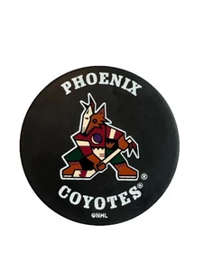 Phoenix Coyotes Souvenir Hockey Puck NHL In Glas Co Kachina Logo - Picture 1 of 3