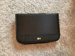 Case Logic Black 92 Disc Capacity CD DVD Soft Wallet Carry Case Storage Binder - Picture 1 of 6