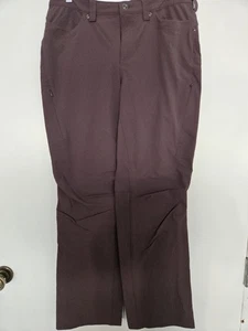 Duluth Trading Co Damengröße 14 x 30 Nylon/Elasthan Hose seitliche Reißverschlusstasche – weinrot - Bild 1 von 11