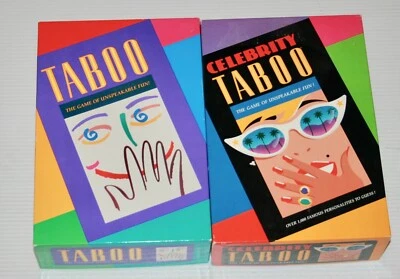 Taboo & Celebrity Taboo - Both 100% complete 1st editions - Very Nice condition - Image 1 of 2