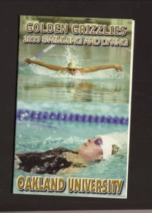Oakland Golden Grizzlies--1999-00 horario de natación y buceo--Spartan Motel - Imagen 1 de 2