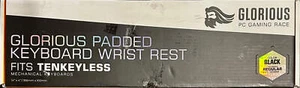 Glorious Wrist Pad/Rest - TENKEYLESS (TKL) Size - Black (OPEN BOX) - Picture 1 of 7