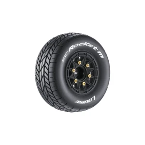 SC-Rocket M Oval Track 1/10 Short Course Tires/Rims Soft, 12, 14, 17mm Hex (2pc) - Picture 1 of 4