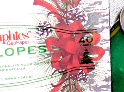 40 SOBRES SELLADOS DE CINTA DE NAVIDAD S PINO VACACIONES #10 TAMAÑO EMPRESARIAL SE ENVÍA GRATIS Foto 1 de 4