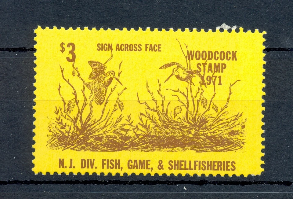 USA REVENUE 1971 -HUNTING - WOODCOCK STAMP - * MH --VF  - Image 1 of 1