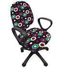 Ambesonne Geometric Detail Office Chair Slipcover Protective Stretch Cover