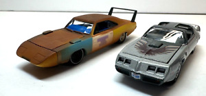 Lot de 2 pièces Joe Dirt Plymouth Superbird & Pontiac Firebird échelle Greenlight