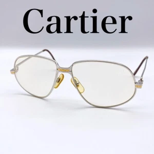 Gafas de sol Cartier Trinity plateadas usadas - Imagen 1 de 10