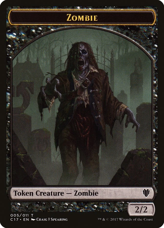 Magic the Gathering (mtg): TC17: Zombie /Gold Double-Sided  (x 4) - Image 1 of 1