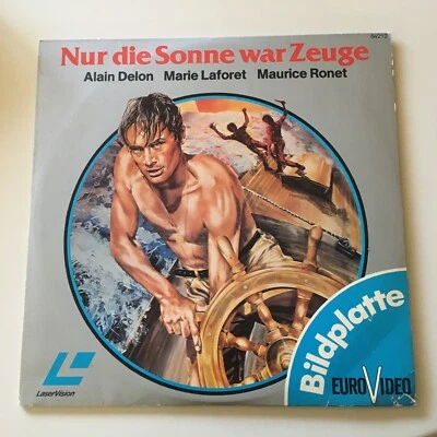 Nur die Sonne war Zeuge Alain Delon Bildplatte Euro Video Laserdisc Ripley - Bild 1 von 3